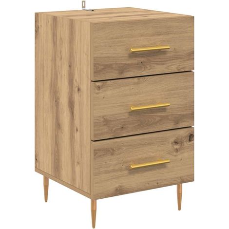 Bedside Cabinet Artisan Oak 40 x 40 x 66 cm Engineered Wood vidaXL (1/5)
