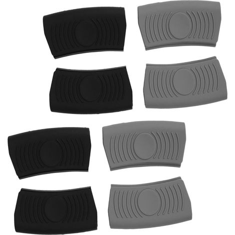 Housse de Poignée de Poêle en Silicone 8 Pièces Anti-Chaleur (1/4)