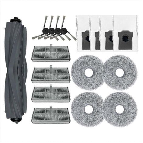 Pièces détachées et accessoires pour balai L40 Ultra : brosse latérale principale, filtre HEPA, lingettes de rechange