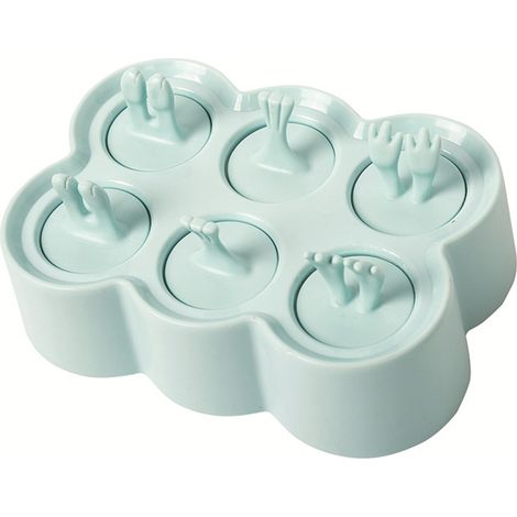 Moules à glace en silicone en forme de dessin animé, moules pour sorbetière maison, moules à bâtonnets de glace, joli bac à glaçons (1/5)