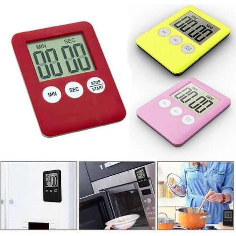 Horloge murale numérique pour minuteur de douche de salle de bain, 75,30,9cm, ABS. (1/2)