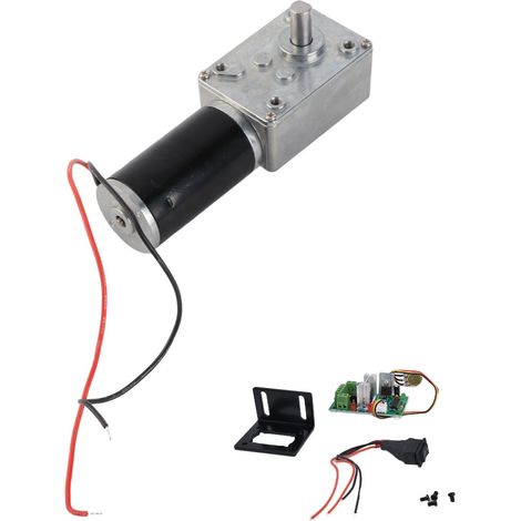 Moteur à engrenages turbo à vis sans fin 12 V CC, accessoires pour machines, arbre de 8 mm, 5840-31ZY12V200 tr/min (1/5)
