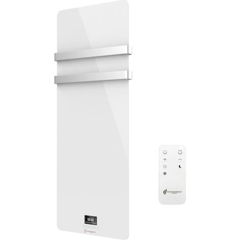 Secador de Toallas Eléctrico de Cristal Omiros Sannover 850 W Blanco