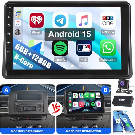 Autoradio Android 8 cœurs CarPlay 6+128G Pour Renault Master Opel Movano B Nissan NV400 6+128G DAB CAM (1/5)