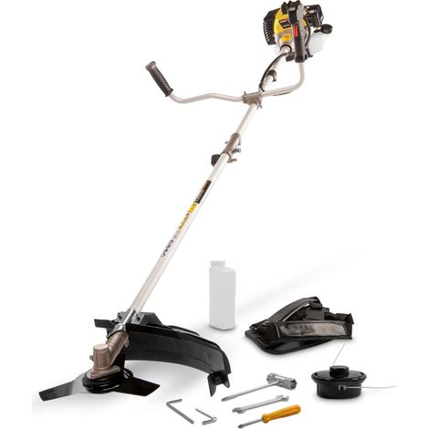 Powerplus Débroussailleuse Thermique POWXG30410 - Coupe-Bordure et Debroussailleuse a Dos de 32,5 cc, avec Harnais d'Épaule, Réservoir de Carburant de 0,8 l, Outillage de Jardin (1/5)
