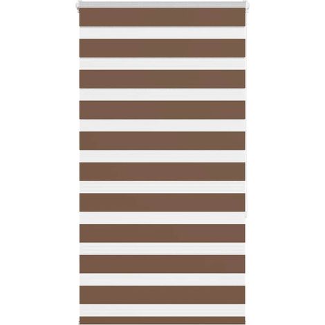 Doppelrollo Braun 90x150 cm Stoffbreite 85,9 cm Polyester