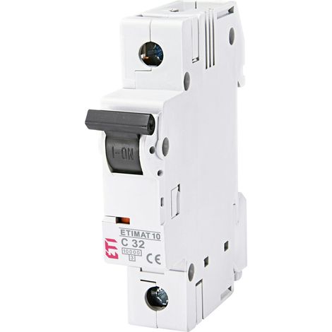 Interrupteur de protection contre les surintensités 1P C 32A - 1NC - Etimat10 - disjoncteur - protection électrique (1/5)