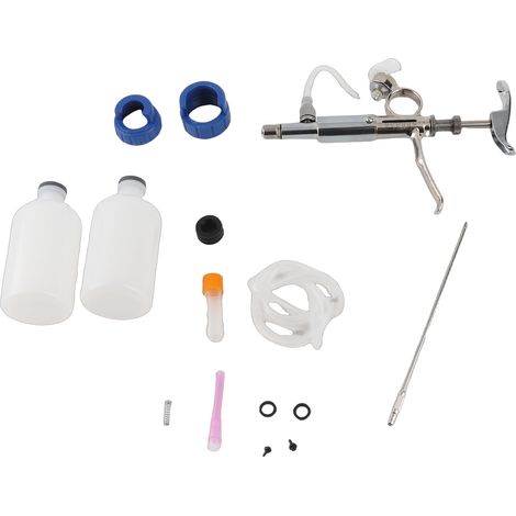 Seringue à injection continue réglable en acier inoxydable et plastique pour animaux, 5 ml, détachable, pour usage domestique et agricole. (1/5)