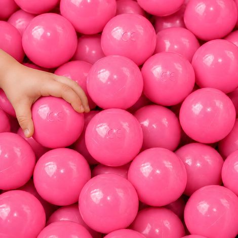 LittleTom set di 50 Palline 5,5cm per riempire piscine gioco per bambini Rosa