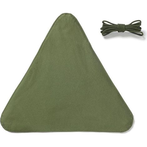 1 assise triangulaire, pliante et portable, en nylon, 38 x 32 cm, 100 g, pour tabouret de camping, pêche, randonnée, jardinage et plage (1/5)