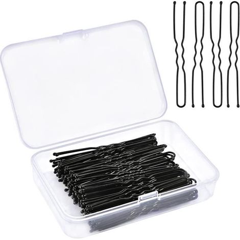 Épingle à Cheveux - Non spécifié - 150PCS - Métal - Forme en U - Noir (1/4)