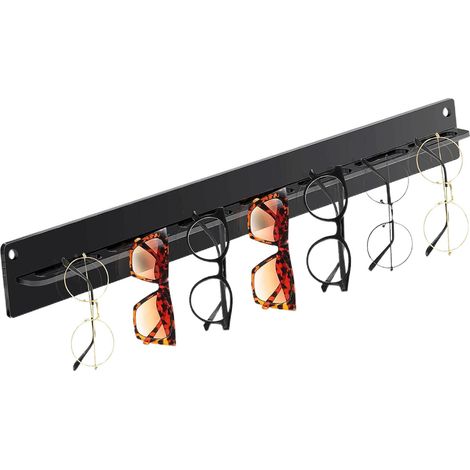 Organisateur mural pour lunettes de soleil - Support mural pour lunettes de soleil - Support pour lunettes en acrylique transparent pour montage mural - Présentoir de lunettes de soleil (1/5)