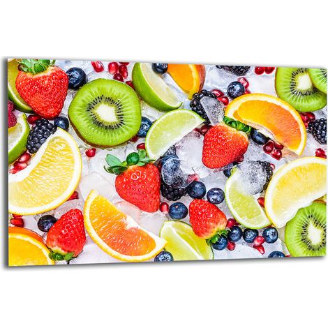 PLAQUE DE PROTECTION EN VERRE POUR CUISINIÈRE 80x52 FRUIT (1/5)
