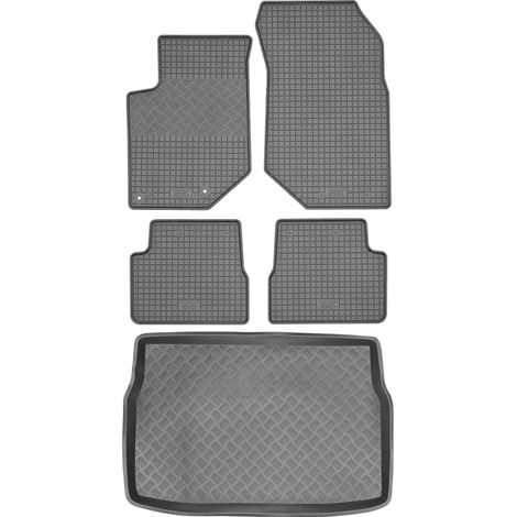 Ensemble de tapis de sol en caoutchouc pour Peugeot 208 II Berline à partir de 2019 + tapis de coffre (1/5)