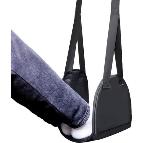 Amaca per i piedi per i viaggi aerei, supporto per le gambe per gli aerei, supporto leggero e portatile, accessorio compatto per il sedile posteriore dell'auto, ideale R (1/5)