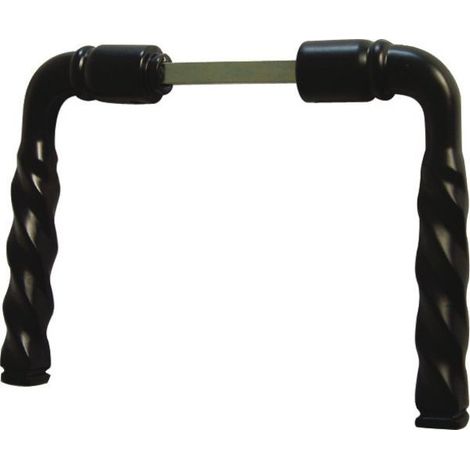 Doppelständer Torsadée Schwarz 6 x 110 Paar
