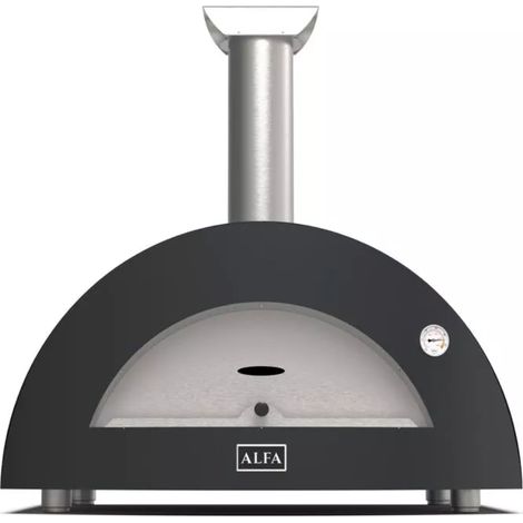 forno pizza a legna alfa "moderno" colore nero 3 pizze (1/4)