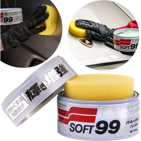 Cera per auto perlata e metallizzata per finiture metallizzate e perlate 320 g SOFT99 (1/5)