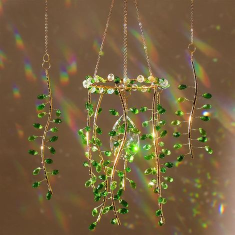 Acchiappasole in cristallo per finestre, Acchiappasole in vetro K9, Acchiappasole arcobaleno, Ciondolo Kristal per la casa, per la decorazione della finestra (1/5)