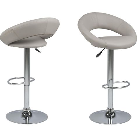 AC Design Furniture - Sgabello da bar, colore Tortora, 1 pezzo (1/5)