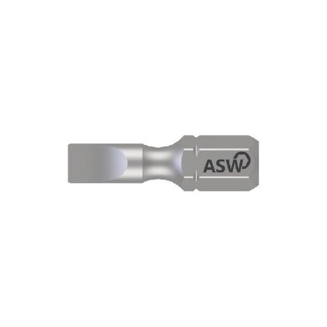 ASW -  PUNTAS PLANAS CORTAS Fl. 0,6 x 4,5   x 25 mm.  TORSION