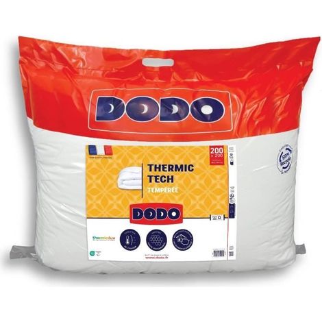 Couette Tempérée 250 g/m² - DODO - THERMIC TECH - 200 x 200 cm - Weiß (1/2)