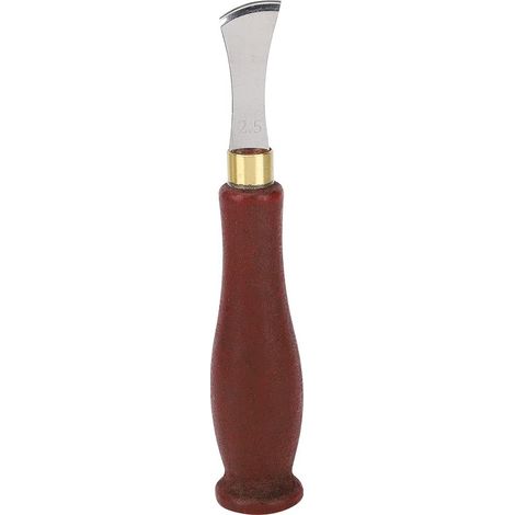 en cuir Edge Creaser, Handle Creaser Creaser En cuir artisanat Tool avec poignée en bois, outil en cuir professionnel pour les débutants en cuir bricolage (2,5 mm) (1/5)
