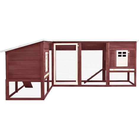 Maison Exclusive - Conigliera per Esterni Grande Moca e Bianca in Legno di Abete (1/5)