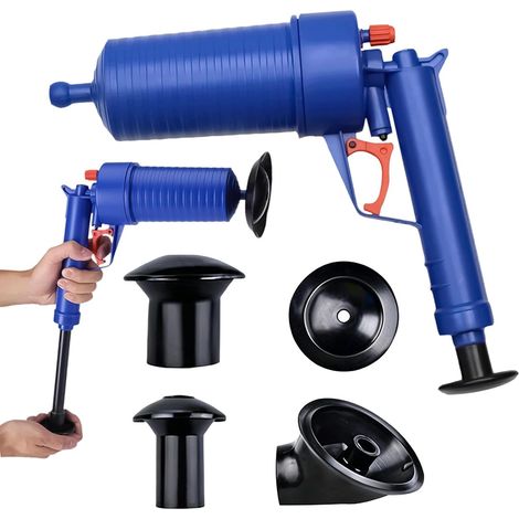 Nettoyeur de tuyaux à air comprimé - Pompe de nettoyage de tuyaux (1/5)