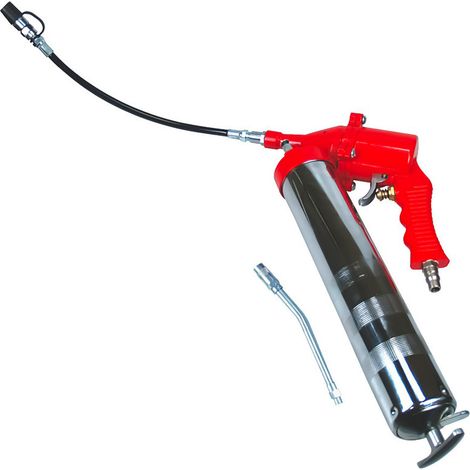 Pompe a graisse pneumatique rouge - AUTOBEST