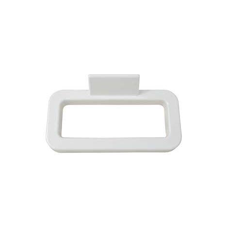 Porte-serviettes anneau en plastique blanc - cm.17x18 blister de 1