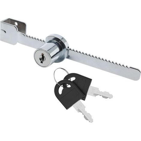Ratcheting Lock with Different Keys for Terrarium Sliding Glass Door Sliding Saw Lock for Showcase Sliding Glass Door Lock (1/5)