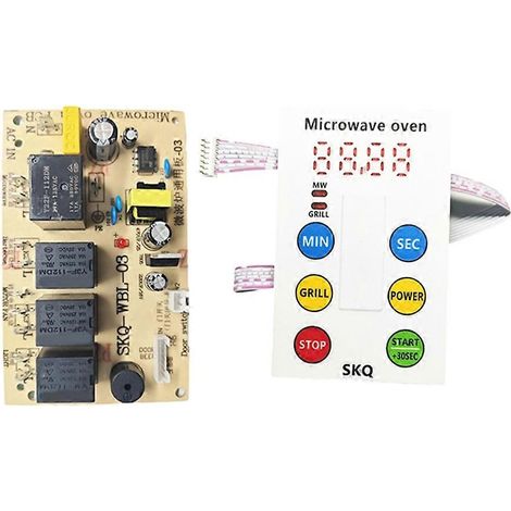 Carte mère universelle pour four à micro-ondes, carte de réparation, circuit imprimé modifié, accessoires, boutons ultra-fins, pièces détachées (1/5)