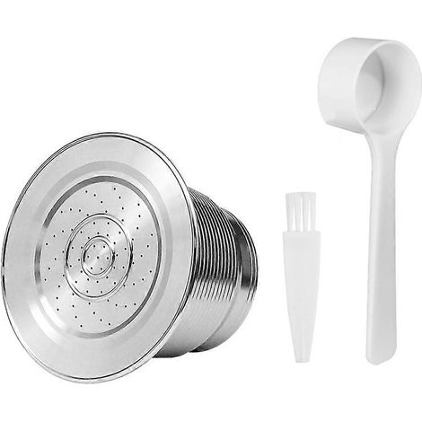 Refillable acier inoxydable capsule de café Italian acier inoxydable capsule de café filtre tasse poudre Filler B (1/5)