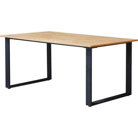 Table à manger 170 x 95 cm pieds U métal Nina (1/3)
