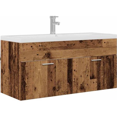 Mueble de Cuarto de Baño Madera vieja 100 x 38,5 x 46 cm vidaXL
