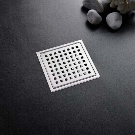 Stainless Steel Floor Drain 1 Pc, 15cm, Square Filter, Deodorizing, Anti-Backflow, Water Leakage, 15cm (1/3)