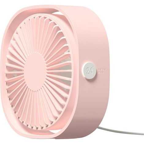 Ventilateur de refroidissement à air avec 3 vitesses de vent, ventilateur portable rechargeable pour voyage, chambre, bureau, voiture (1/5)