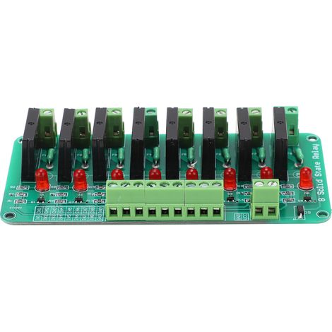 Module 8 canaux relais statique électronique avec fusible résistance entrée 5V DC (1/5)