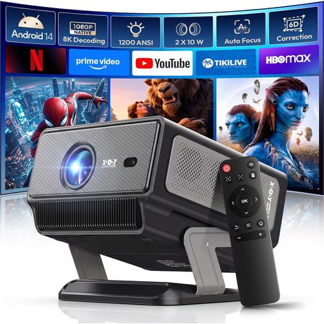 Vidéoprojecteur 1200 ANSI, FHD 1080P Natif Compatible 4K (1/5)