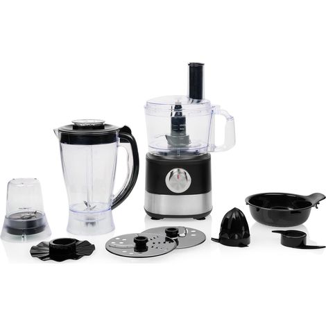Princess 8-in-1 Food Processor 221054 - Multifunzionale - Frullare, sminuzzare, tagliare, spremere agrumi - 3 livelli di velocità - Include una vasta gamma di accessori - 1000 W (1/5)
