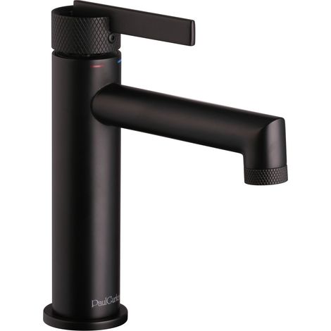 PaulGurkes Waschtischarmatur Wasserhahn Matt Schwarz Wasserhahn Serie NOX (1/3)
