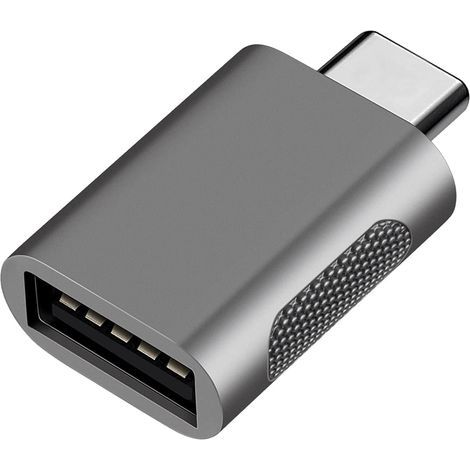Adaptateur USB 3.1 vers USB C, transfert à grande vitesse, USB C mâle vers USB fem, adaptateur Thunderbolt 3 Type C vers USB, support OTG, pour MacBook Air/Pro/iPad Pro (1/5)