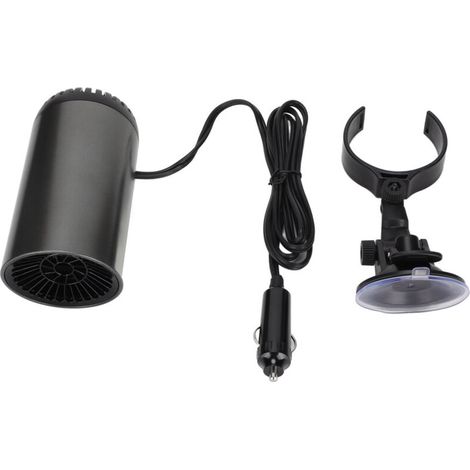 Soffiatore ad aria calda per auto a forma di coppa, riscaldamento rapido, mini riscaldatore girevole a 180° con supporto per auto -Crezuo