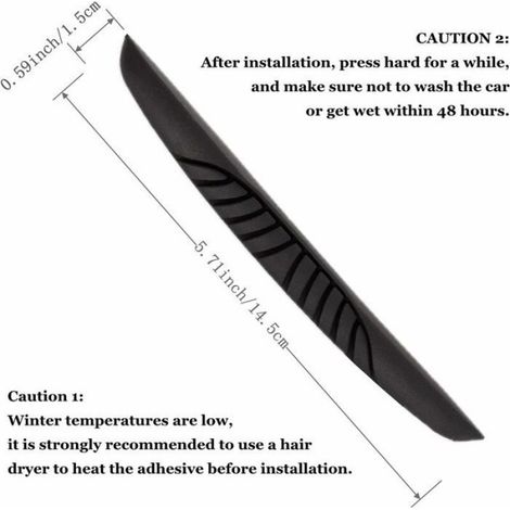 Protection Bord Porte Voiture - PVC Adhésif - Pour Automobile - 6 Pièces (1/5)