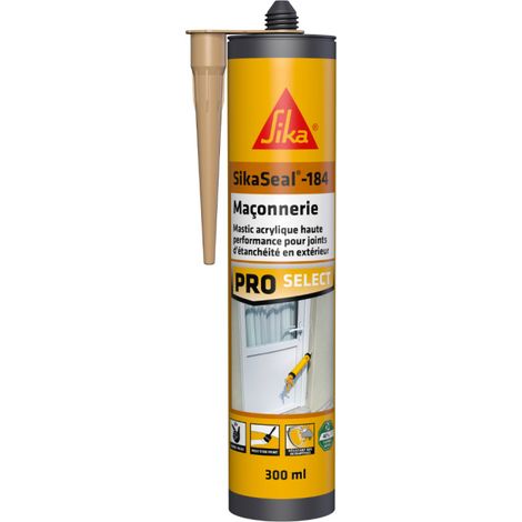 SIKA SikaSeal-184 Mastice acrilico per muratura - Tonalità pietra - 300ml (1/5)