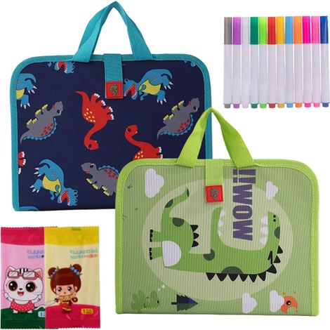 Carnet de gribouillage pour petit enfant panneau de peinture effaçable avec  Tableau de peinture effaçable Pour anniversaire, salle de classe, Nouvel An, préscolaire, maternelle, et (1/2)