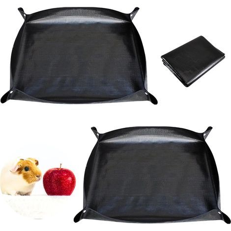 Lot de 2 Tapis imperméable,150x100cm antidérapant,cage cochon d'inde,lapin,intérieur extérieur (1/5)