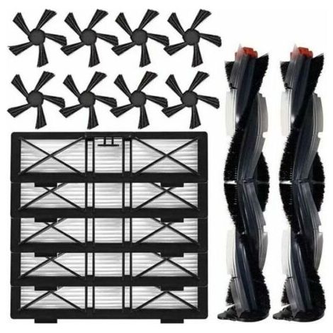 Replacement parts for Neato Botvac D-Series D75 D80 D85 and Connected-Series D3 D4 D5 D6 D7, including main brush, side brush and Ultra Performance filter--DTEKGAZ