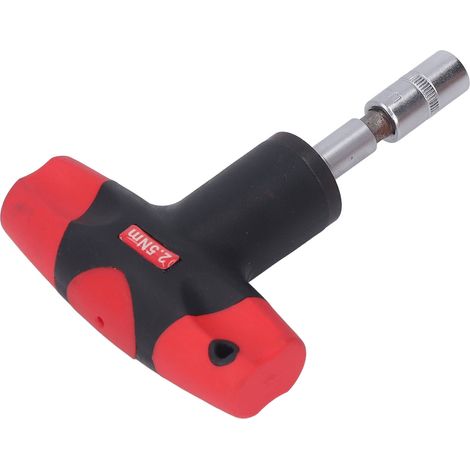 Clé à T Fixe en Acier Chrome Vanadium avec Douille Hexagonale 1/4 Pouce, Outil de Réparation 2.5Nm (1/5)